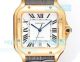 THB Factory Swiss Clone Cartier Santos 39.8 Gold Case 9015 Watch Orange Strap (2)_th.jpg